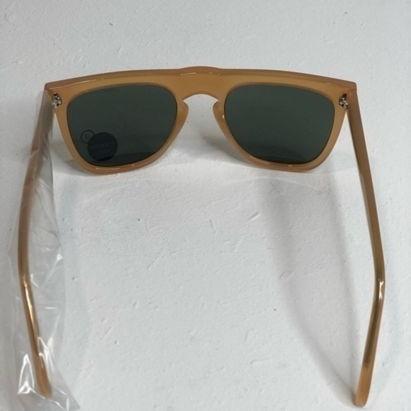 KOMONO Bennet Amber Sunglasses Flat Brow Wayfarer Chunky Frame UV400 NEW - Picture 12 of 12